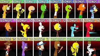 EVERY OC & BONUS Characters From Sprunki Wenda Treatment