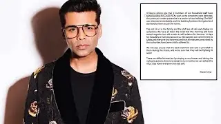 Karan Johar confirms two members of his household staff have tested positive for COVID-19
