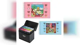 Review: Kit Livro Colorir Infantil + Canetinhas Touch 60 Cores