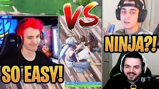 Ninja Kills FaZe Cloak & CourageJD in a Public Match! - Fortnite Best and Funny Moments
