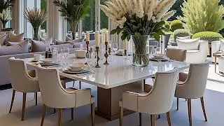 NEW Luxury Dining Room Design Ideas 2025 Stylish Dining Tables & Modern Home Furniture Design Trends