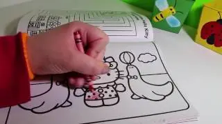 Let's Color! Episode #1! (Jumbo Hello Kitty Coloring Book)