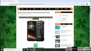 Blackview BV8200 Android 14 Scatter Dead Boot Repair Firmware