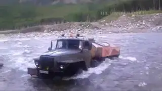 Armida Schulz -  RUSSIAN TRUCKS crossing Very DANGEROUS RIVER