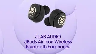 JLab Audio JBuds Air Icon Wireless Bluetooth Earphones - Black - Product Overview