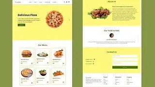 How To Create A Responsive Restaurant Website Using HTML, CSS  And JavaScript.