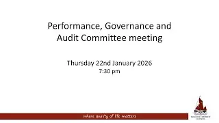22/01/2026 - Performance, Governance and Audit Committee meeting