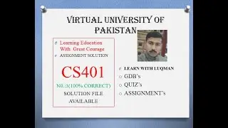 CS401 assignment 3 solution