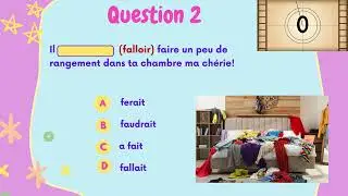 QUIZZ 2  CONDITIONNEL PR&Eacute;SENT