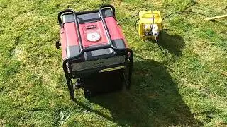 Clarke 3400w petrol generator running