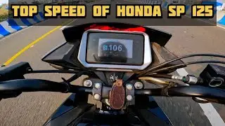 Honda sp 125 top speed test 2025 model