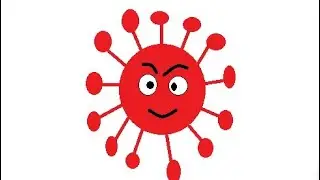 covid19|corona virus drawing|Easy drawing for kids|How to draw corona virsus |Youtube shorts
