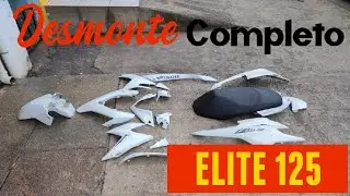 [TUTORIAL] DESMONTAMOS a Nossa Elite 125 para pintura. Passo a passo, completo.