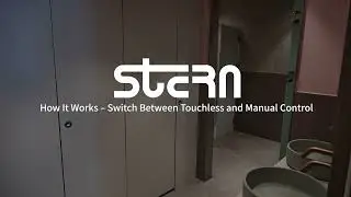 Stern's Patented Touchless Cubicles With Touchless and Manual How-to-Use