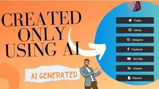 Link Tree-Style Website Created using AI 