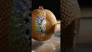 Real Kiwi Fruit 🍈 Glass Cutting 🔪 | Satisfying ASMR Crunch #asmr #glasscutting #ai