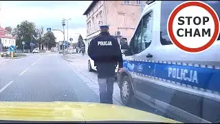 Policjant wyskoczył na drogę przed samoch&oacute;d, ale to wina kierowcy #2141 Wasze Filmy