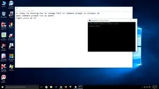 how to change font in command prompt