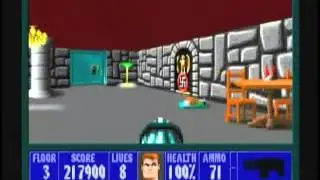 Wolfenstein 3D (100%) Walkthrough (E5M3)