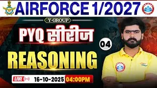Airforce 01 2027 Y Group Reasoning Classes | Airforce Reasoning PYQ's | Reasoning For Airforc