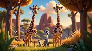 Two Tiny Giraffes Count to Ten | Fun Counting and Song for Kids | Nursery Rhymes and Baby Songs