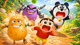 Aloo khaoge Bhaag Gaya Pandamon Se  Part 6😂 - aloo khaoge meme - Pandamon Toons