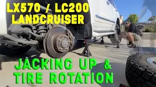 Правильная перестановка шин и поддомкрачивание Lexus LX570! Тот же Land Cruiser LC200 LC100 Sequo...