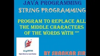 Program to replace all the middle characters of the word with '*'