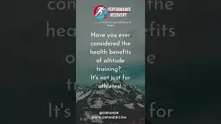 Benefits of altitude training, it's not just for athletes! #altitudetraining