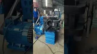 Machine Making use of steel scrap to produce round ribbed wire