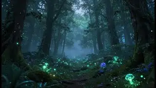 Enchanted Forest Background 🍄🌲 Magic Mushrooms Relaxing Background Ambience 🍄🌲 3.5 Hours Chill Vibez