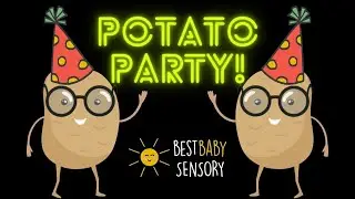 🥔 Potato Party! Veggie Rhythms for Baby's Sensory Delight | High-Contrast Fun