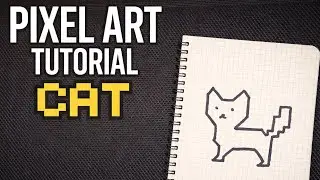  Pixel art Tutorial: How to Draw Cat