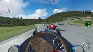Assetto Corsa : Race on Spa Faux Pre War with late 40's, early 50's F1s (Crash in the second lap) .