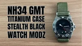 NH34 GMT TITANIUM STEALTH BLACK WATCH BUILD