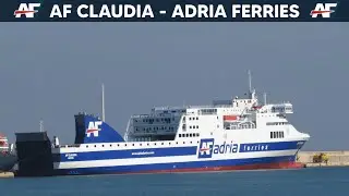 AF CLAUDIA Ferry in the port of Bari (Adria Ferries) - HD 1080p