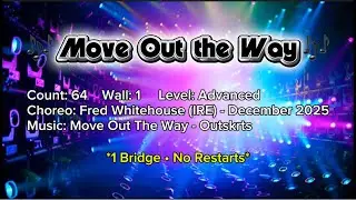 Move Out the Way Line Dance | 무브아웃더웨이 | Advanced | 대전라인댄스
