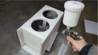 Budowa skrzyni basowej 2x30 cm , Biały Połysk,subwoofer building box
