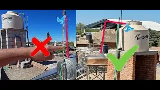 Calentador solar tira agua por el jarro de aire ERROR AL INSTALARLO