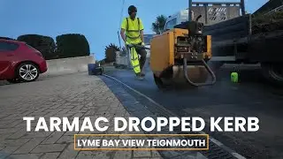 www remys uk Installs a tarmac dropped kerb in Lyme Bay View in Teignmouth