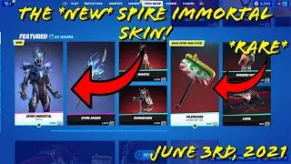 The *NEW* Spire Immortal Skin + *RARE* Piledriver Pickaxe! | Fortnite - Item Shop [June 3rd, 2021]