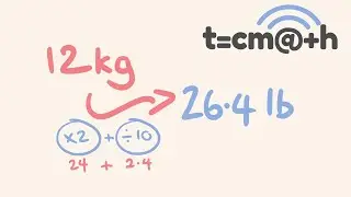 Convert kg to pounds (lb) instantly - Fast Mental Math Trick