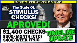 $1,400 STIMULUS CHECK UPDATE! APPROVED CHECKS + Monthly Stimulus Checks, SSI/SSDI Updated TIMELINE!