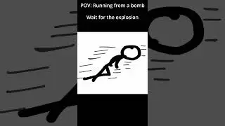 Will The stickman survive? #animation