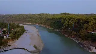DEVGHATDHAM - TRISHULI RIVER - NATURAL DRONE SHOT VIDEO. #devghatdham #देवघाटधाम #hindureligion