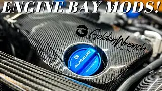 Крышки моторного отсека Goldenwrench (Blackline Performance) на моем BMW M3 + удаление замочной с...