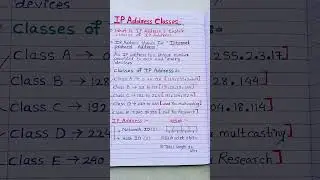 what is ip address classes\ip address \imp question for job interview #shorts #viral #youtubeshorts