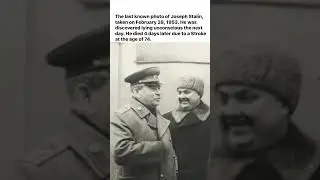 The LAST Photo of JOSEPH STALIN #death #stalin #russia #soviet #ussr #communism #lenin #war #stroke