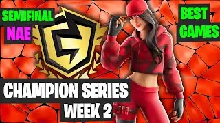 Fortnite FNCS Week 2 DUO NAE Semifinal Best Highlights - Fortnite Champion Series