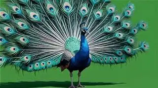 Peacock Green Screen Video